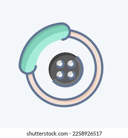 Icon Brakes. related to Car Service symbol. Doodle Style. repairin. engine. simple illustration
