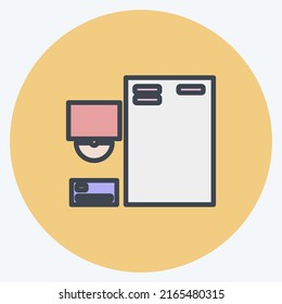 Icon Branding. suitable for Education symbol. color mate style. simple design editable. design template vector. simple symbol illustration
