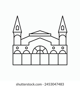 Icon for Brazilian City of Belém (State of Pará)
on White Background