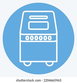 Icon Bread Maker. suitable for Kitchen Appliances symbol. blue eyes style. simple design editable. design template vector. simple illustration
