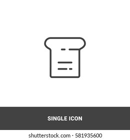 Icon bread Single Icon Graphic Design