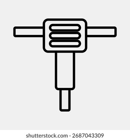 Máquina del interruptor del icono. Elementos de minería de oro. Icono en estilo de línea.