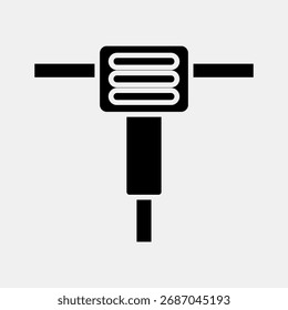 Máquina del interruptor del icono. Elementos de minería de oro. Icono en estilo glifo.