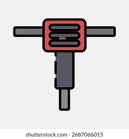 Máquina del interruptor del icono. Elementos de minería de oro. Icono en estilo de línea rellenada.