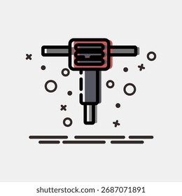 Máquina del interruptor del icono. Elementos de minería de oro. Icono en estilo MBE.