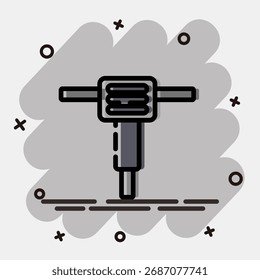 Máquina del interruptor del icono. Elementos de minería de oro. Icono en estilo cómico.