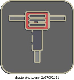 Máquina del interruptor del icono. Elementos de minería de oro. Icono en estilo en relieve.