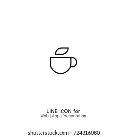Icon Breakfast cafee caffee coffee cup morning graphic design single icon vector