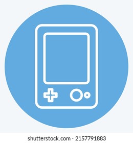 Juego de ladrillos de iconos. adecuado para el símbolo Toy. estilo ojos azules. diseño simple editable. vector de plantilla de diseño. ilustración de símbolo simple