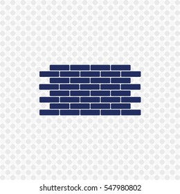 Icon of bricks on white background. All elements bricks for web design and decoration of greeting cards.