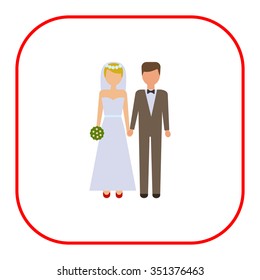 Icon of bride and bridegroom
