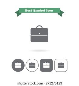 Icon of businessmanâ??s briefcase
