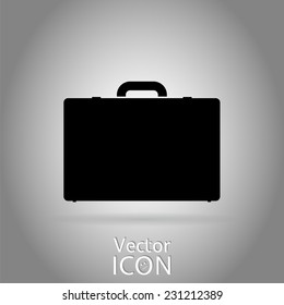 Icon briefcase. Flat design style. Made in vector