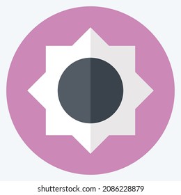 Icon Brightness I - Flat Style - Simple illustration,Editable stroke,Design template vector, Good for prints, posters, advertisements, announcements, info graphics, etc.