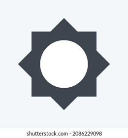 Icon Brightness I - Glyph Style - Simple illustration,Editable stroke,Design template vector, Good for prints, posters, advertisements, announcements, info graphics, etc.