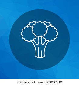 Icon of broccoli curd