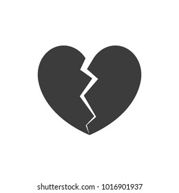 Icon of a broken heart.