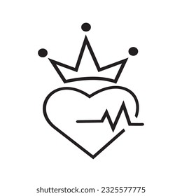 The icon with a broken heart and wearing a king's hat has its own meaning, both as a theme and as a display