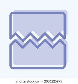 Imagen rota por iconos - Estilo de dos tonos - Ilustración simple, trazo editable, vector de plantilla de diseño, Buena para impresiones, carteles, anuncios, anuncios, gráficos de información, etc.