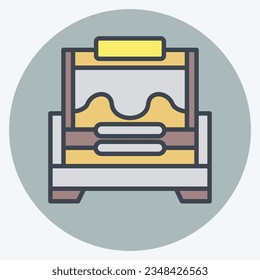 Icon Brood. related to Apiary symbol. color mate style. simple design editable. simple illustration
