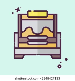 Icon Brood. related to Apiary symbol. MBE style. simple design editable. simple illustration