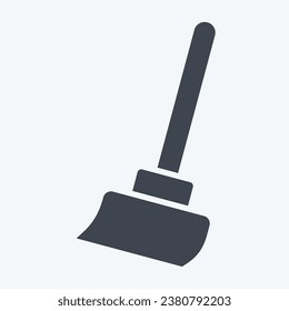 Icon Broom. related to Cleaning symbol. glyph style. simple design editable. simple illustration