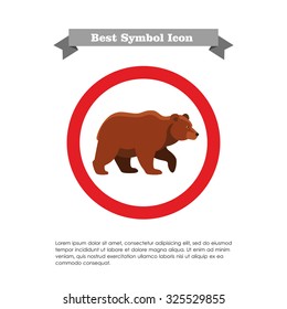 Icon of brown bear