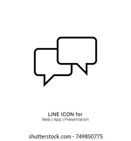 Icon Bubble Chat Circle Message Speech Talk Graphic Design Single Icon Vector
