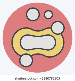 Icon Bubble. related to Cleaning symbol. color mate style. simple design editable. simple illustration