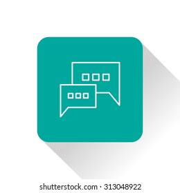 icon of bubble speech dialog