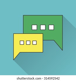 icon of bubble speech dialogue