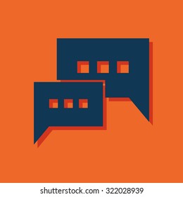 icon of bubble speech dialogue