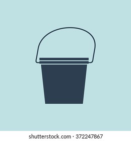 Icon of Bucket. EPS-10.