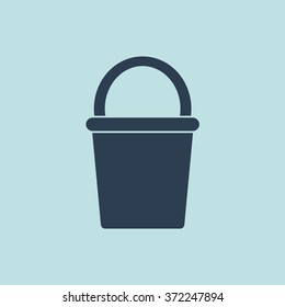Icon of Bucket. EPS-10.