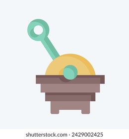 Icon Bucket. related to Kindergarten symbol. flat style. simple design editable. simple illustration
