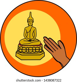 icon of Buddha holy Day 