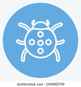 Error de icono. adecuado para el símbolo Spring. estilo ojos azules. diseño simple editable. vector de plantilla de diseño. ilustración de símbolo simple