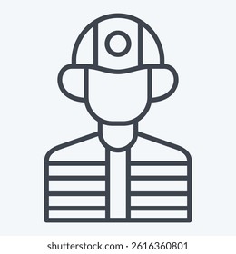 Icon Builder. related to Civil Engineering symbol. line style. design editable