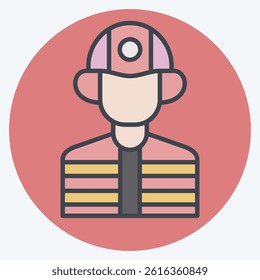 Icon Builder. related to Civil Engineering symbol. color mate style. design editable