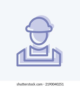 Icon Builder. suitable for building symbol. two tone style. simple design editable. design template vector. simple illustration