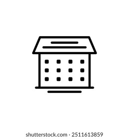 Icon Building residental house symbols editable file