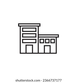 icon building vector template illustration logo design