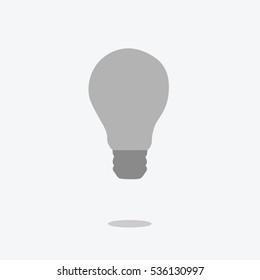 icon bulb illustration isolated in a gray background