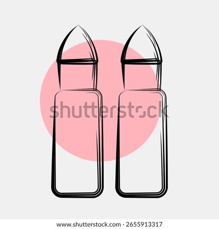 Icon bullet. Military and war elements. Icon in color spot style.