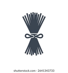 Icon of a bundle of pasta tied together