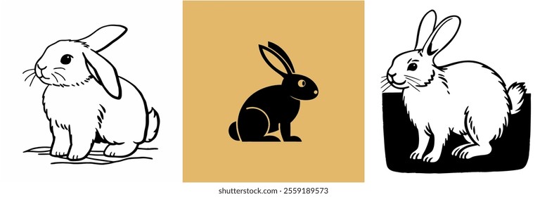 icon bunny rabbit animal pet