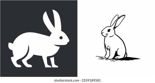 icon bunny rabbit animal pet