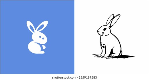 icon bunny rabbit animal pet