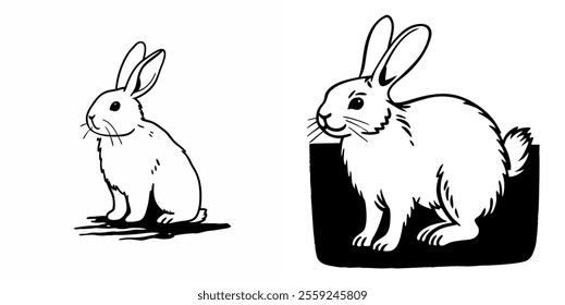 icon bunny rabbit animal pet