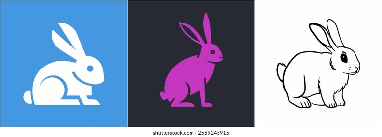 icon bunny rabbit animal pet